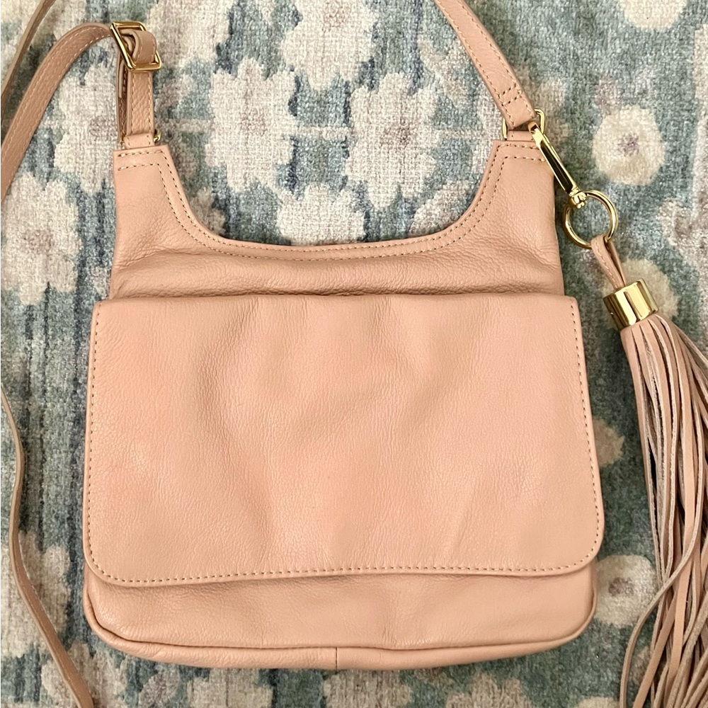 NWOT Margot Blush Leather Crossbody Bag
